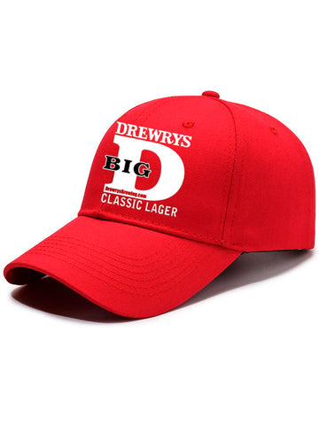 Nowcoco x Drewrys Beer Retro Bowling Letter Print Men's Peaked Cap