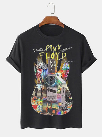 Men's PINK FLOYD Rock Band Pure Cotton Casual T-Shirt