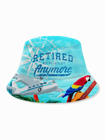 Nowcoco Hawaii Retirement No My Problem Anymore Men's Bucket Hat